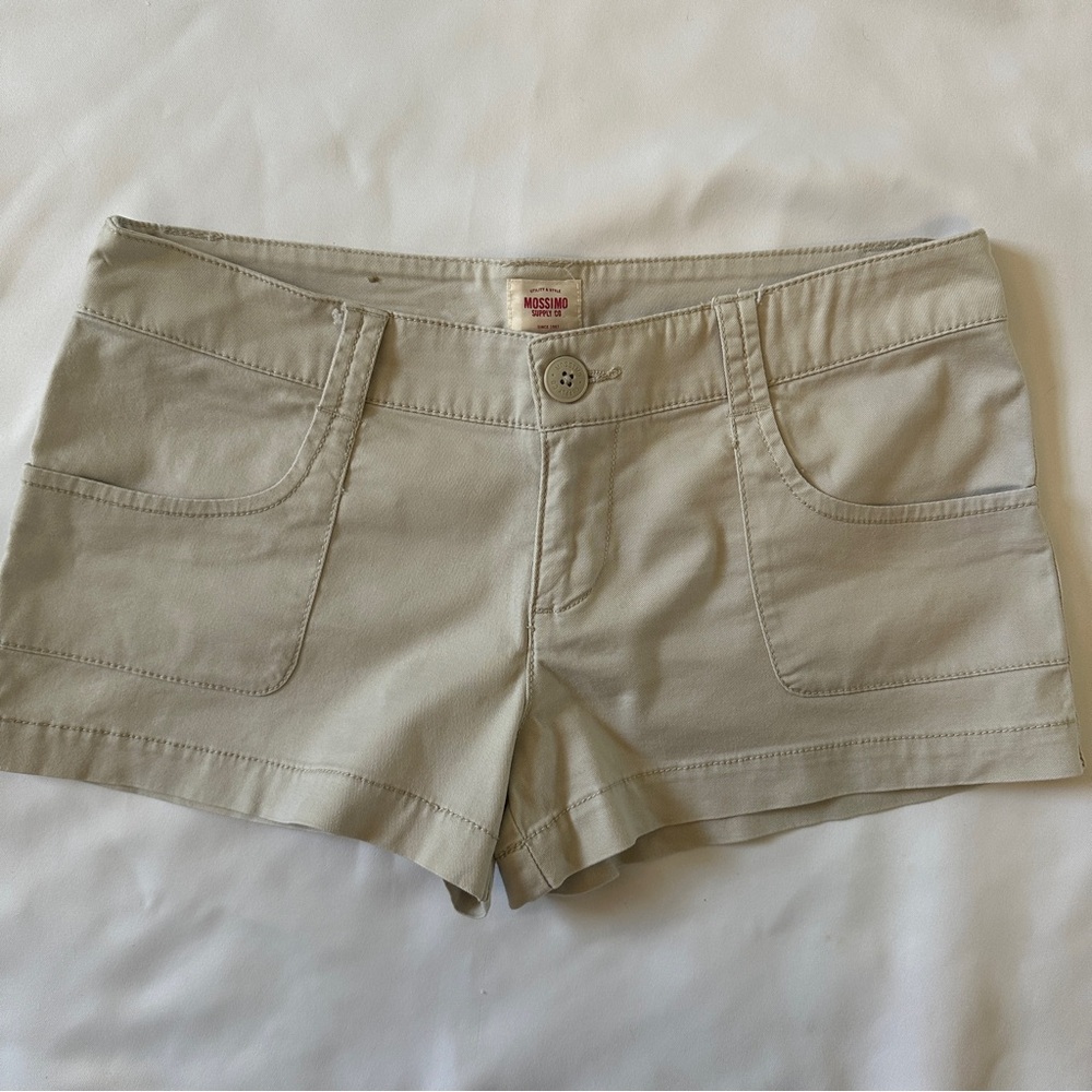 Mossimo Supply Co. Women's Y2K Low Rise Khaki Shorts Size 9